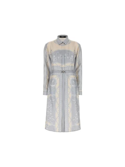 VERSACE VERSACE Silk Shirt Dress New And Authentic (Women's size:44;
