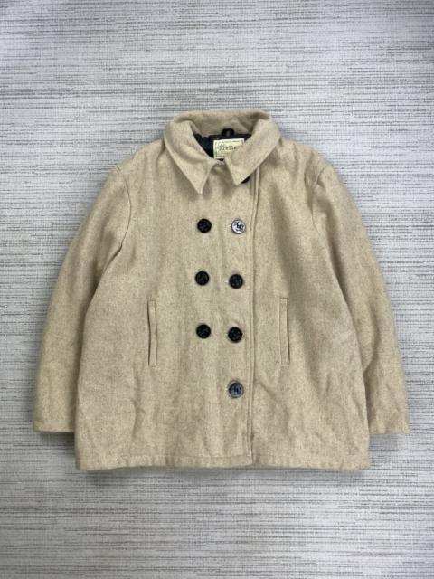 Other Designers Vintage 70s/80s Melton Made In USA Wool Peacoat Jacket