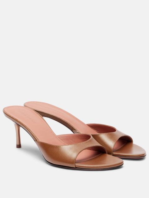Amina Muaddi Jeanne 60 leather mules