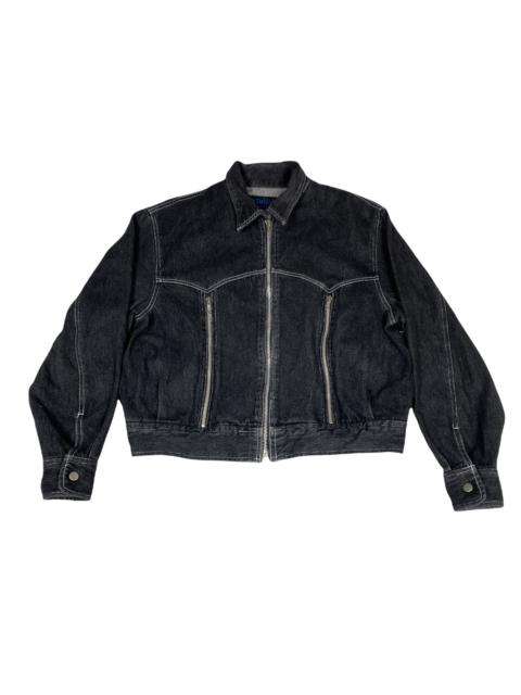 Other Designers Vintage - Vintage Delilah By Black Denim Jacket. J005