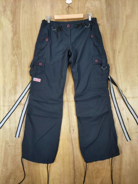 Other Designers Vintage - VINTAGE UFO WOMEN BONDAGE CARGO PANTS/ PARACHUTE PANTS