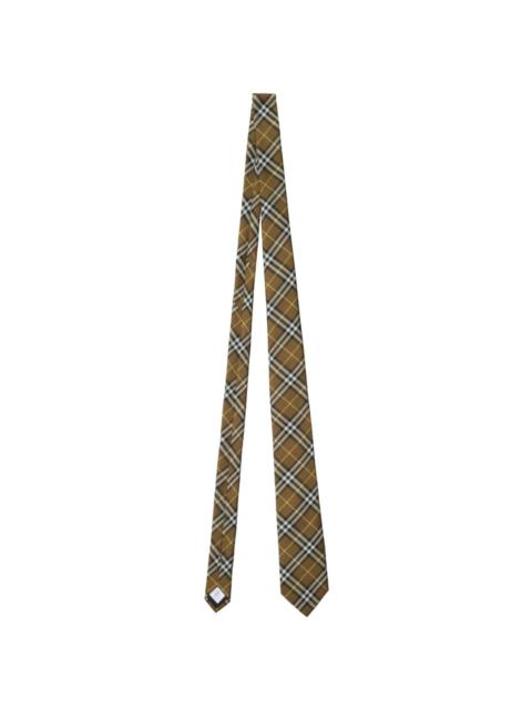 check silk tie