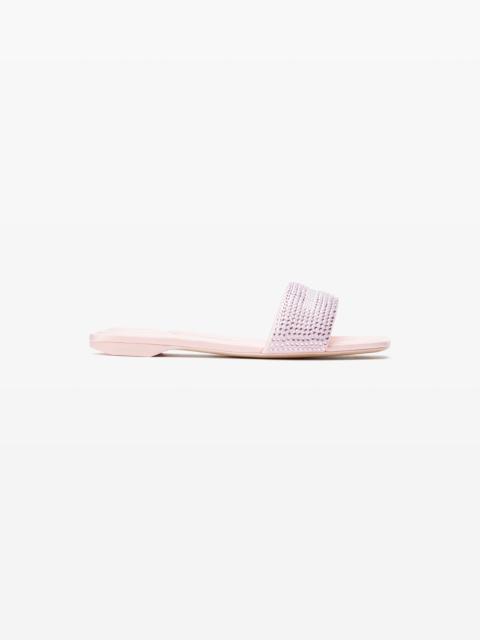 Alexander Wang pink satin & crystal hotfix vy sandals