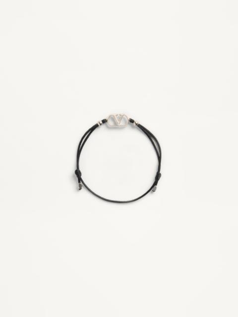 Valentino VLOGO SIGNATURE COTTON BRACELET