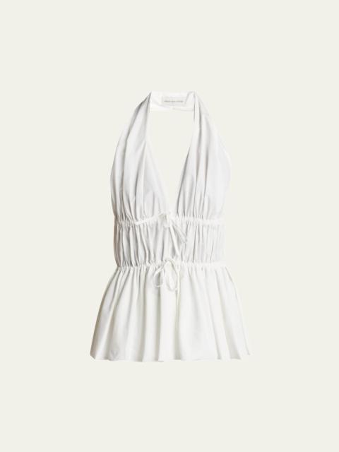 Dries Van Noten Ceana Halter Peplum Top