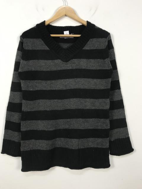 Other Designers Japanese Brand - Sharp Shooter Grunge Kurt Cobain Stripe Vneck Knitwer #2678