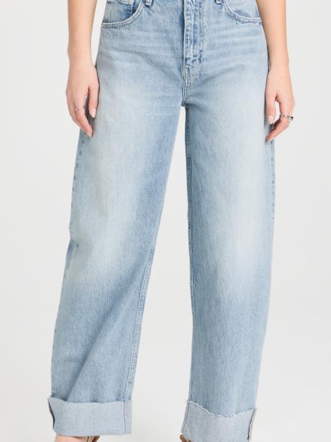 FRAME Long Barrel Raw Cuff Jeans