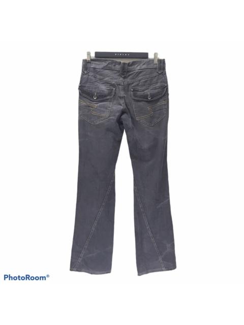 Le Grande Bleu (L.G.B.) - Semantic Design Spiral Cut Flare Jeans Studded
