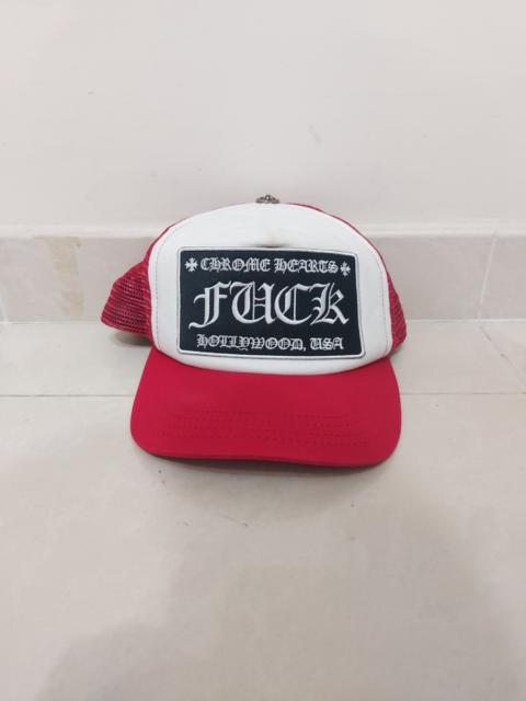 Chrome Hearts Red Fuck Trucker Hat