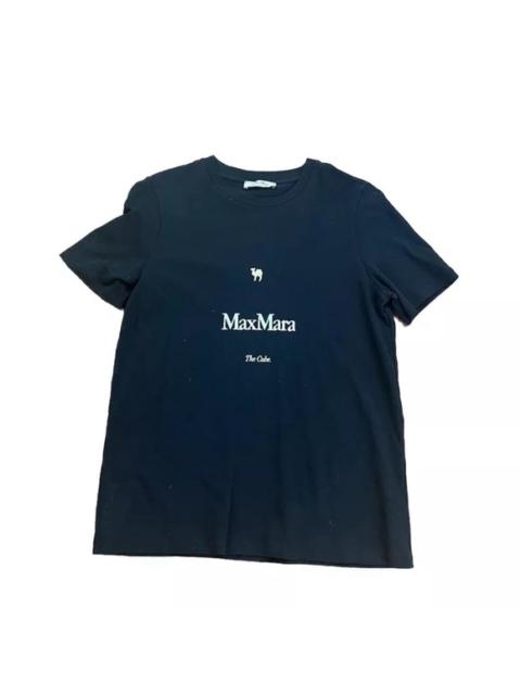 Max Mara MaxMara - womens s max mara the cube logo tshirt Tee black