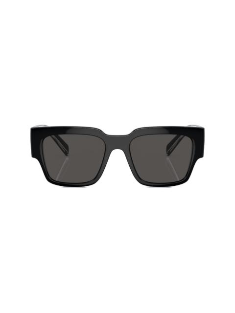 Dolce & Gabbana logo-print square-frame sunglasses