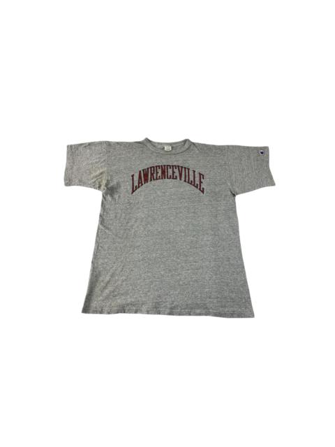 Other Designers Vintage - Champion Lawrenceville Tee Made In Usa Rayon Cotton