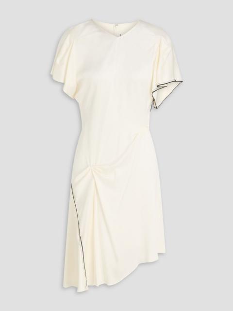 Victoria Beckham Draped crepe de chine mini dress