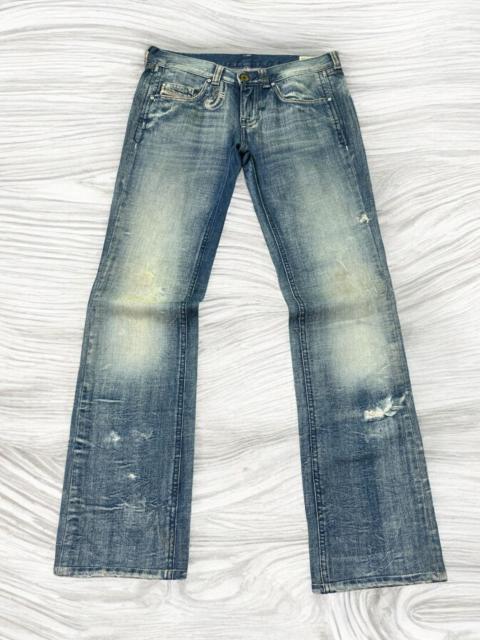 Diesel FLARE DIESEL INDUSTRY COW LEATHER LOW RISE DENIM