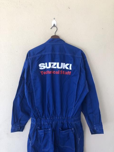 Other Designers Slightly Distressed Suzuki Tee - SUZUKI COVERALLS TECHNICAL STAFF