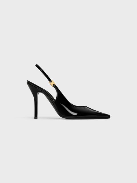 CELINE CELINE JUDY TRIOMPHE STILETTO PUMP IN PATENT CALFSKIN