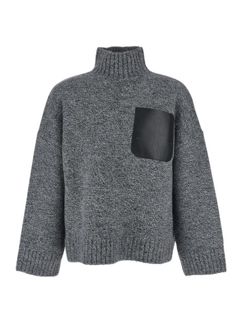 Other Designers Jw Anderson Men Leather Patch Pocket Jumper