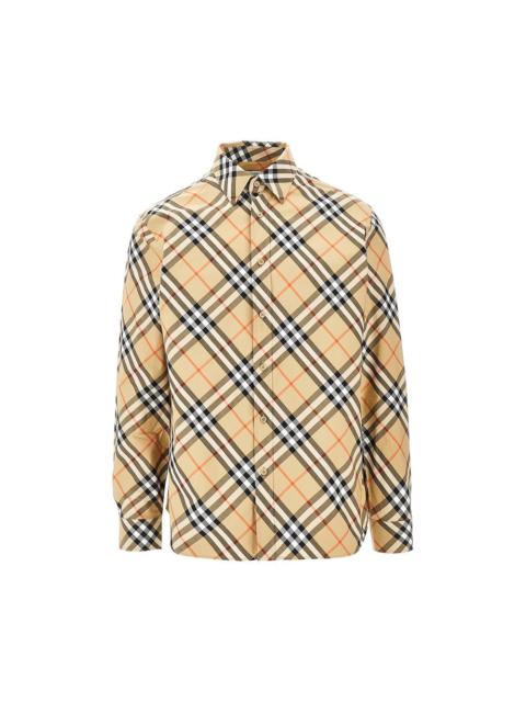 Burberry Burberry Men Check Poplin Shirt