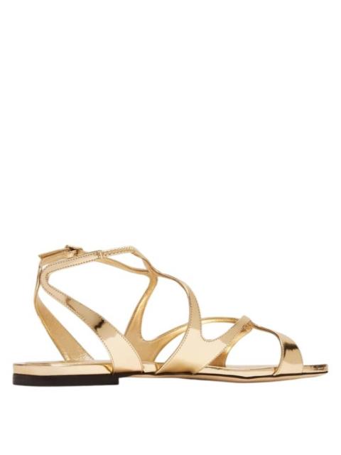 JIMMY CHOO Jimmy Choo Ayla Flat Leather Sandals
