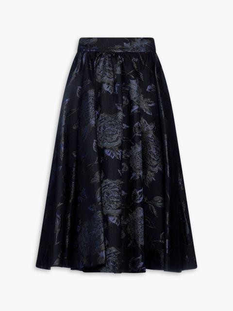 Alice + Olivia Gilda brocade midi skirt