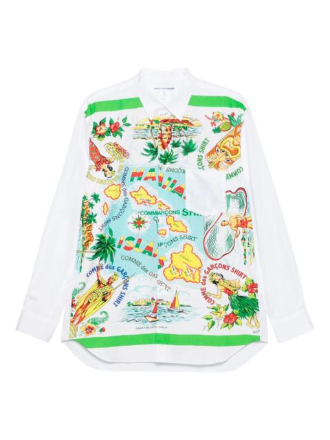 Comme des Garçons SHIRT hawaiian-print shirt