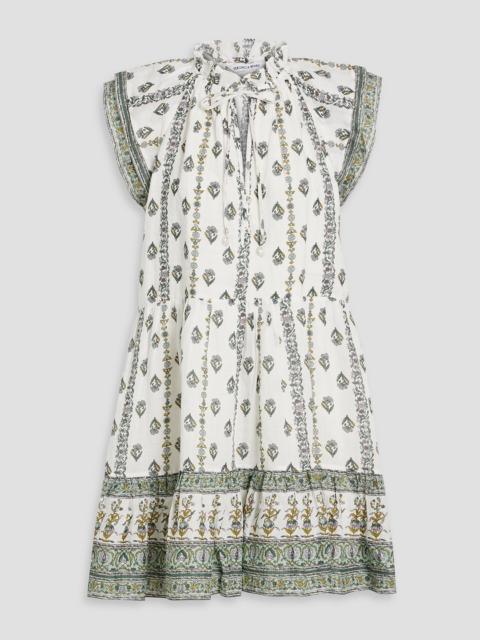 VERONICA BEARD Zee printed ramie mini dress