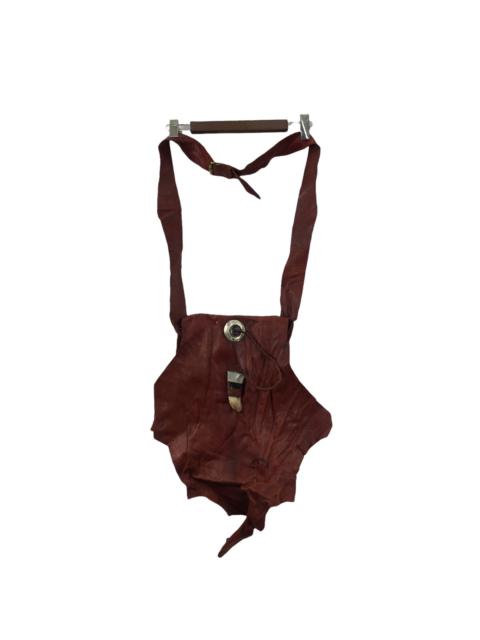 Other Designers Vintage - Vtg GENUINE LEATHER Western Hand Craft Sling Bag Goro