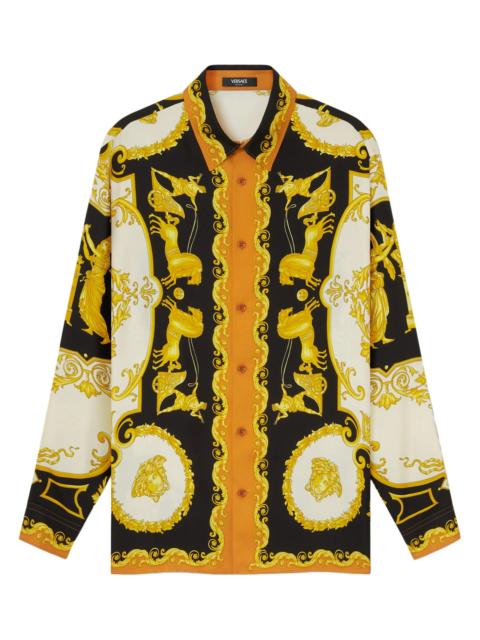 VERSACE Versace Baroque-patterned Silk Shirt