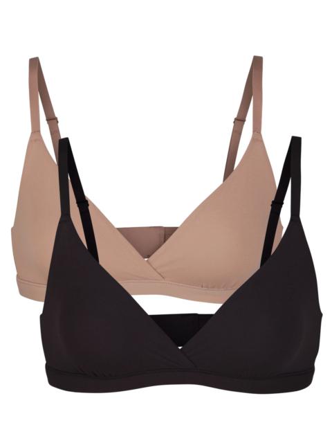 SKIMS Skims Stretch-jersey Crossover Bralette