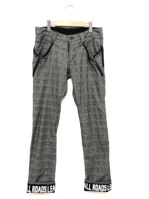 PPFM PPFM Japanese Brand Tartan Pants With Stud