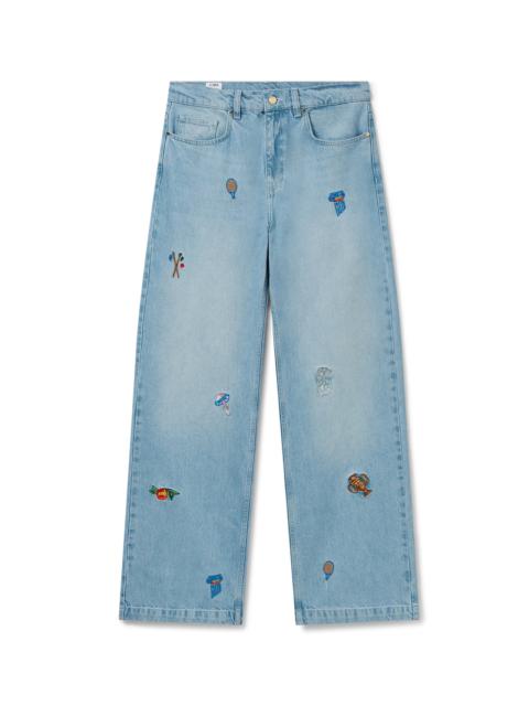 CASABLANCA Embroidered Motif Jeans | Casablanca Paris