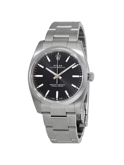 ROLEX Rolex Oyster Perpetual Automatic Black Dial Ladies Watch 114200BKSO