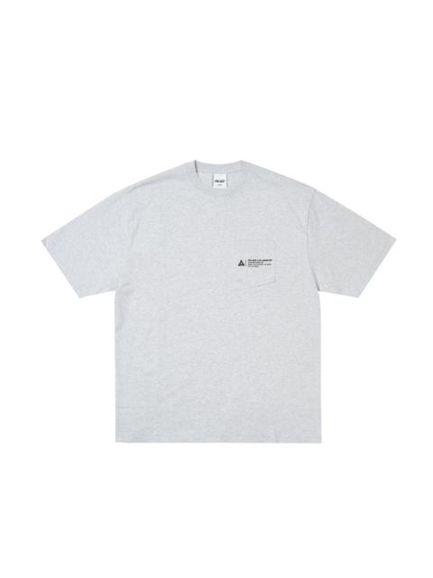 PALACE SHOP LOCATOR POCKET T-SHIRT LOS ANGELES GREY MARL