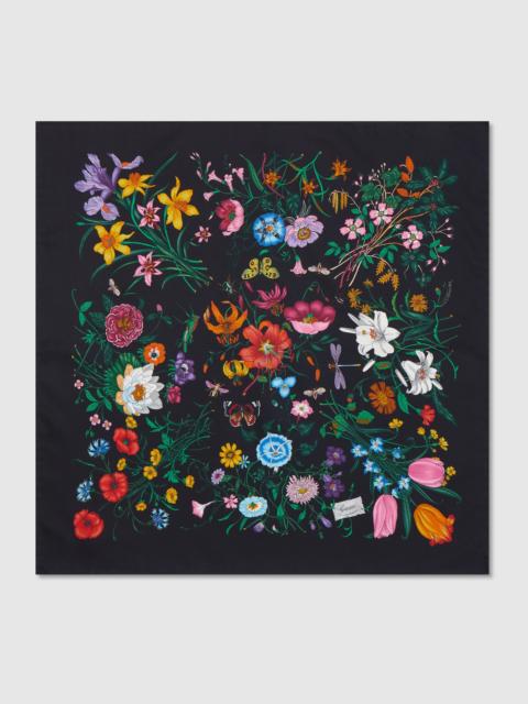 GUCCI Printed cotton silk pocket square