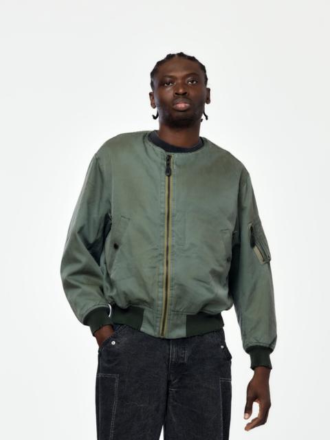 A.PRESSE VINTAGE SILK FLIGHT CUSTOM JACKET (SAGE)