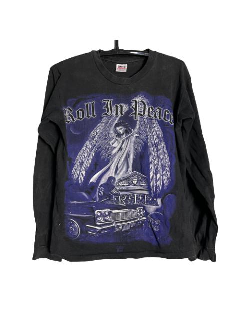 Other Designers Archival Clothing - Vintage 90s Rollin Hard Roll in Peace OVP Long Sleeve Shirt