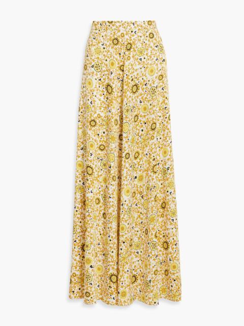 DIANE VON FURSTENBERG Florencia floral-print twill maxi skirt