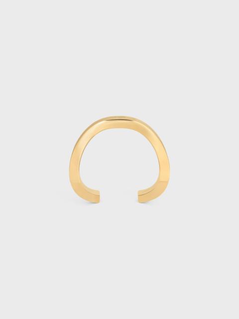 CELINE Formes Abstraites Square Cuff in Brass with Gold Finish
