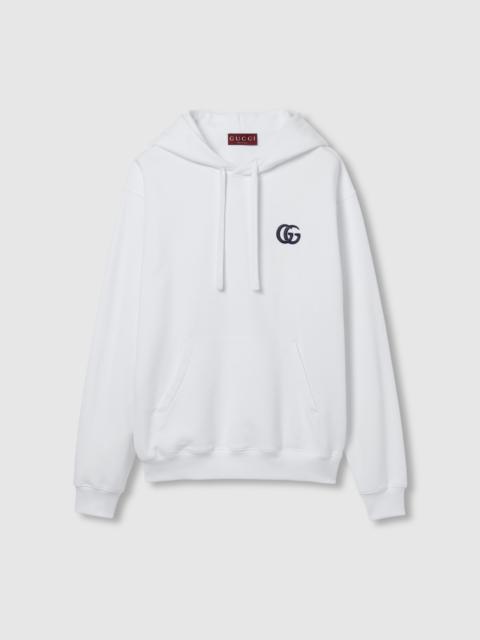 GUCCI Cotton jersey hooded sweatshirt with embroidery