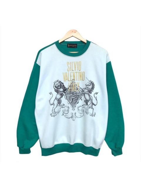 Valentino Vintage Silvio Valentino Spellout Embroidered Sweatshirt