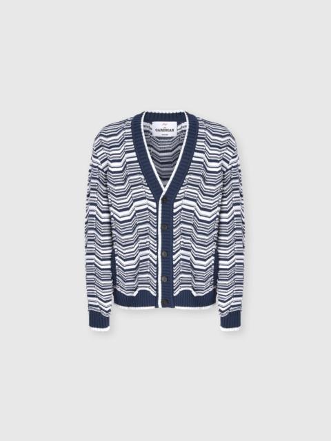 Missoni Cotton-blend cardigan with Greek motif