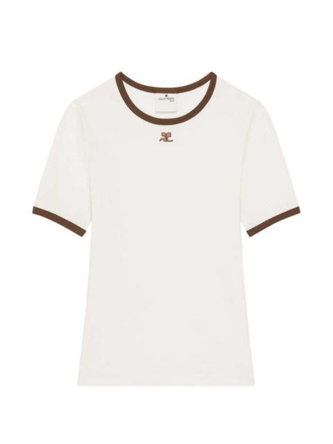 courrèges Courreges Women T-Shirt With Contrasting Trim