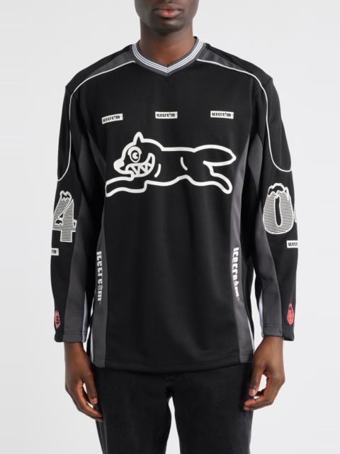 ICECREAM ICECREAM Play Long Sleeve Jersey T-Shirt in Black at Nordstrom