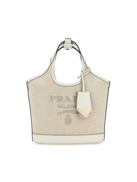 Prada Prada Sand Canvas Handbag