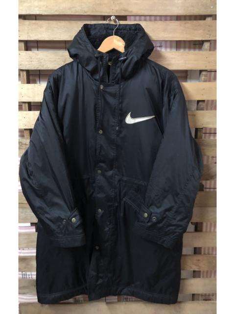 Nike Vintage 90s Nike Long Jacket Big Logo