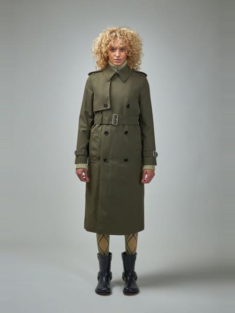 Burberry Long Cotton Blend Trench Coat