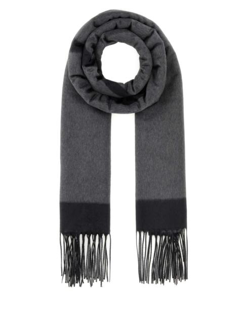 SAINT LAURENT Saint Laurent Women Dark Grey Silk Scarf