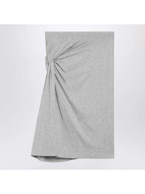 Dries Van Noten Dries Van Noten Grey Melange Skirt With Draped Detail Women