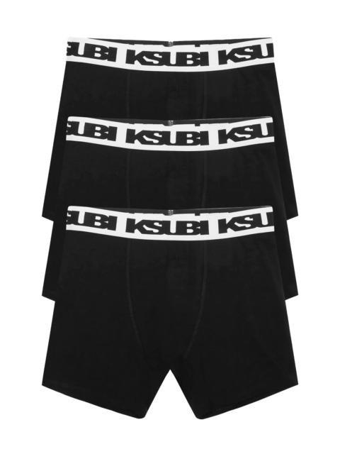 Ksubi ROYALTY BOXER BRIEF 3 PACK BLACK