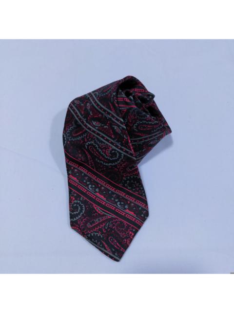 Designer - Vintage Paco Rabanne Extra Long Paisley Design Silk Neck Tie